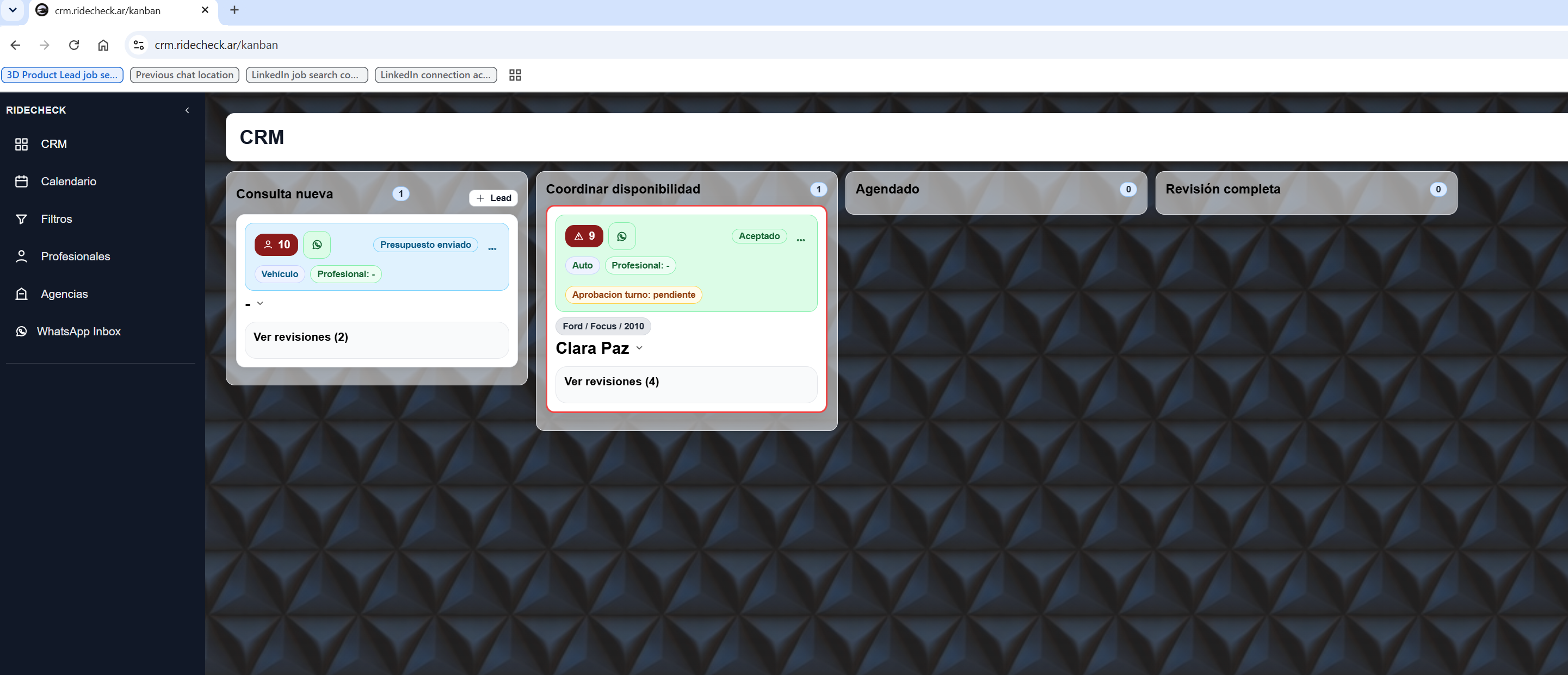 CRM screenshot 1